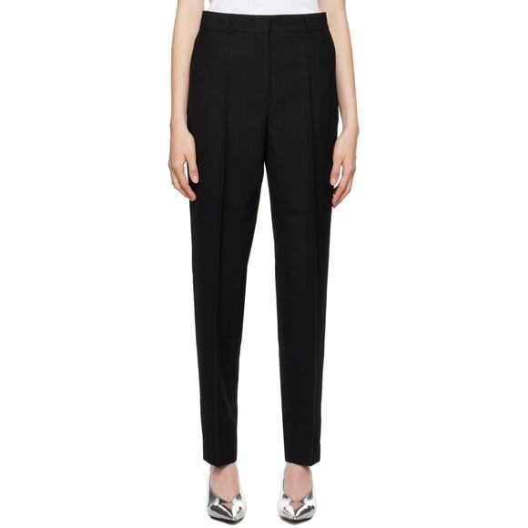 Toteme Black Wool Blend Low-Waist Tailored Trousers Size 32 EU 0 US - Picture 2 of 7